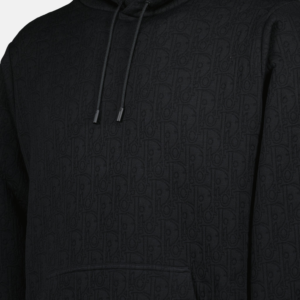 Sweatshirts Oblique Hoodie Dior Schwarz Homme
