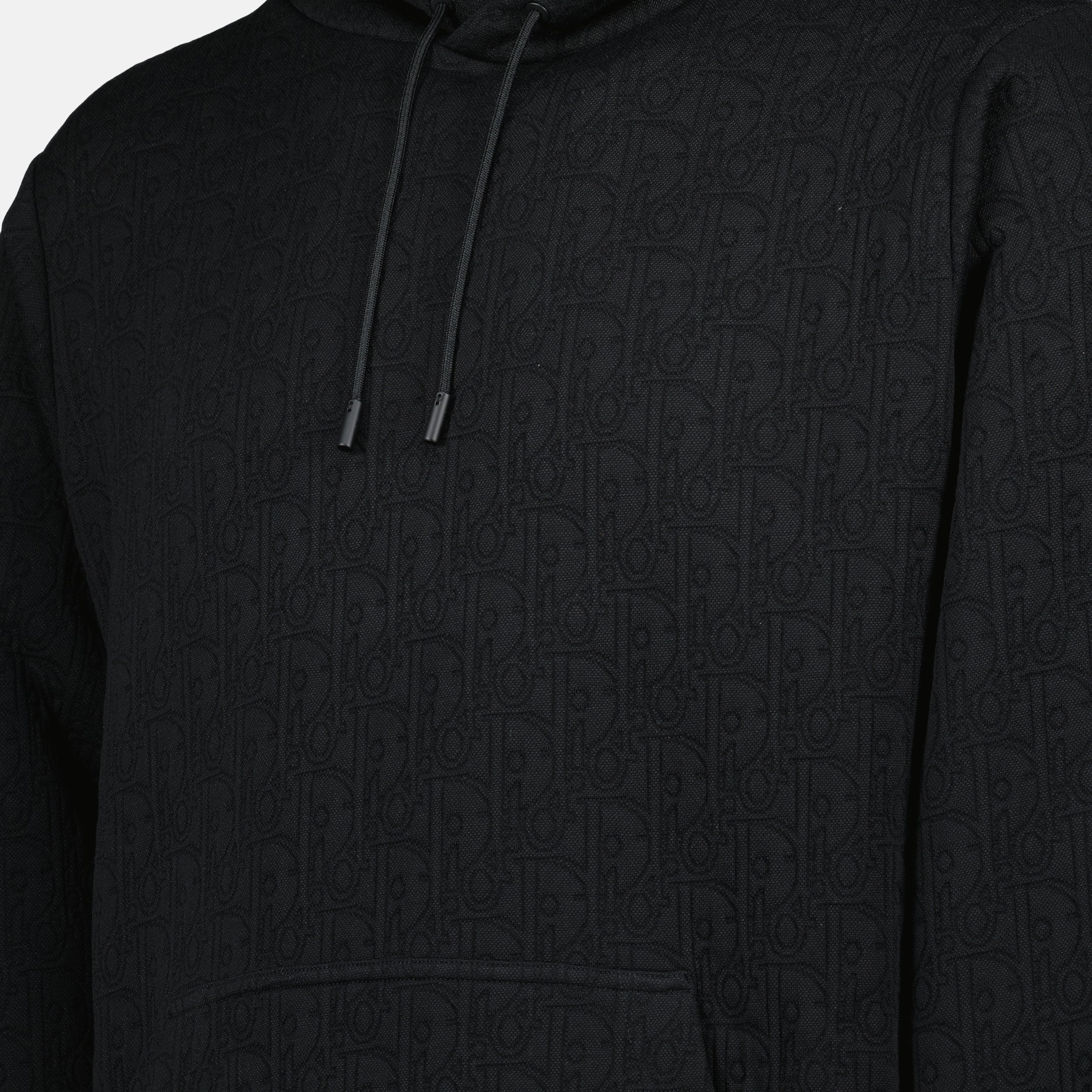 Sweatshirts Oblique Hoodie Dior Schwarz Homme
