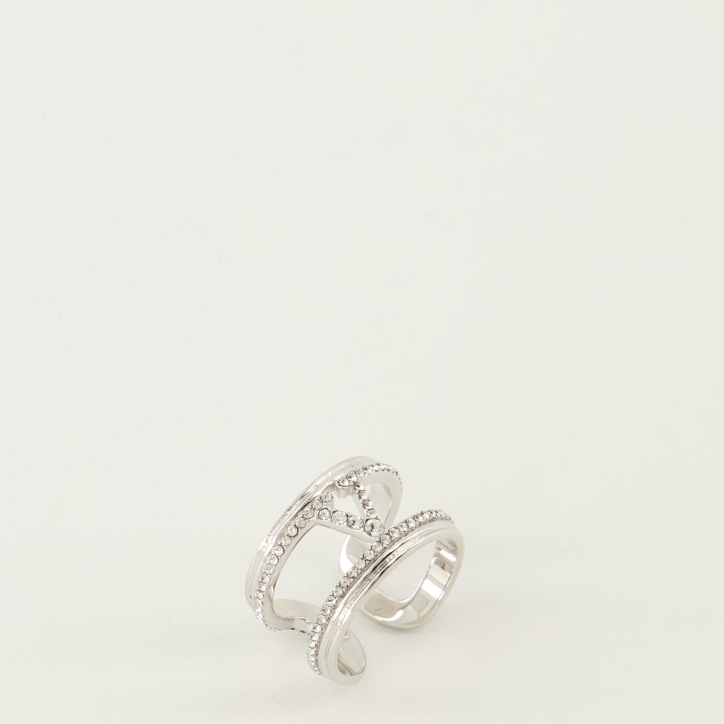 Image de l'article Bague Ovalette avec cristaux Swarovski® de la marque Valentino Garavani pour Femme - Saison Printemps-Été 2026 - Vue détaillée_2