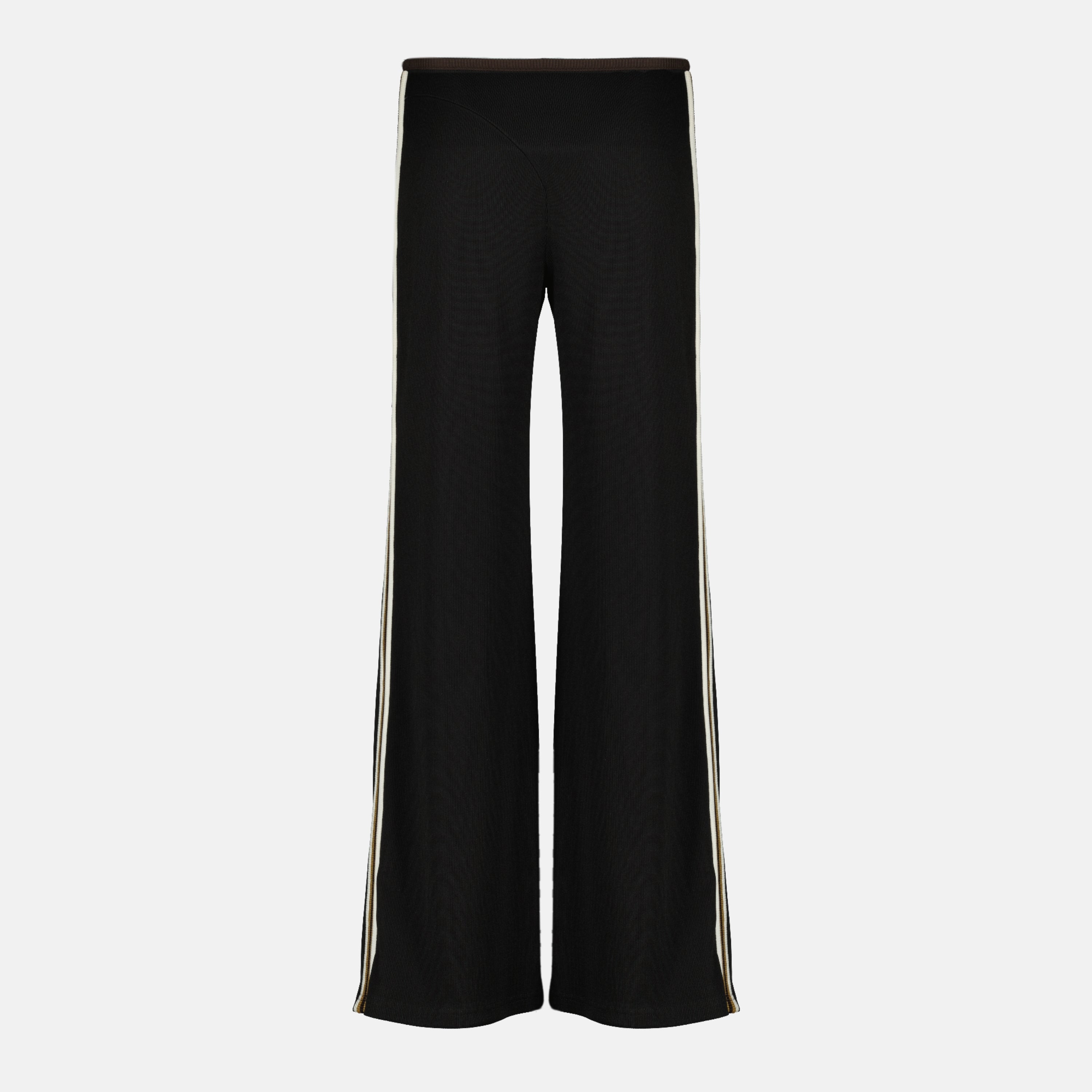 Imagen del Pantalón de Chándal a Rayas Negros de Christopher Esber para Mujer - Temporada Primavera-Verano 2026 - Vista Trasera