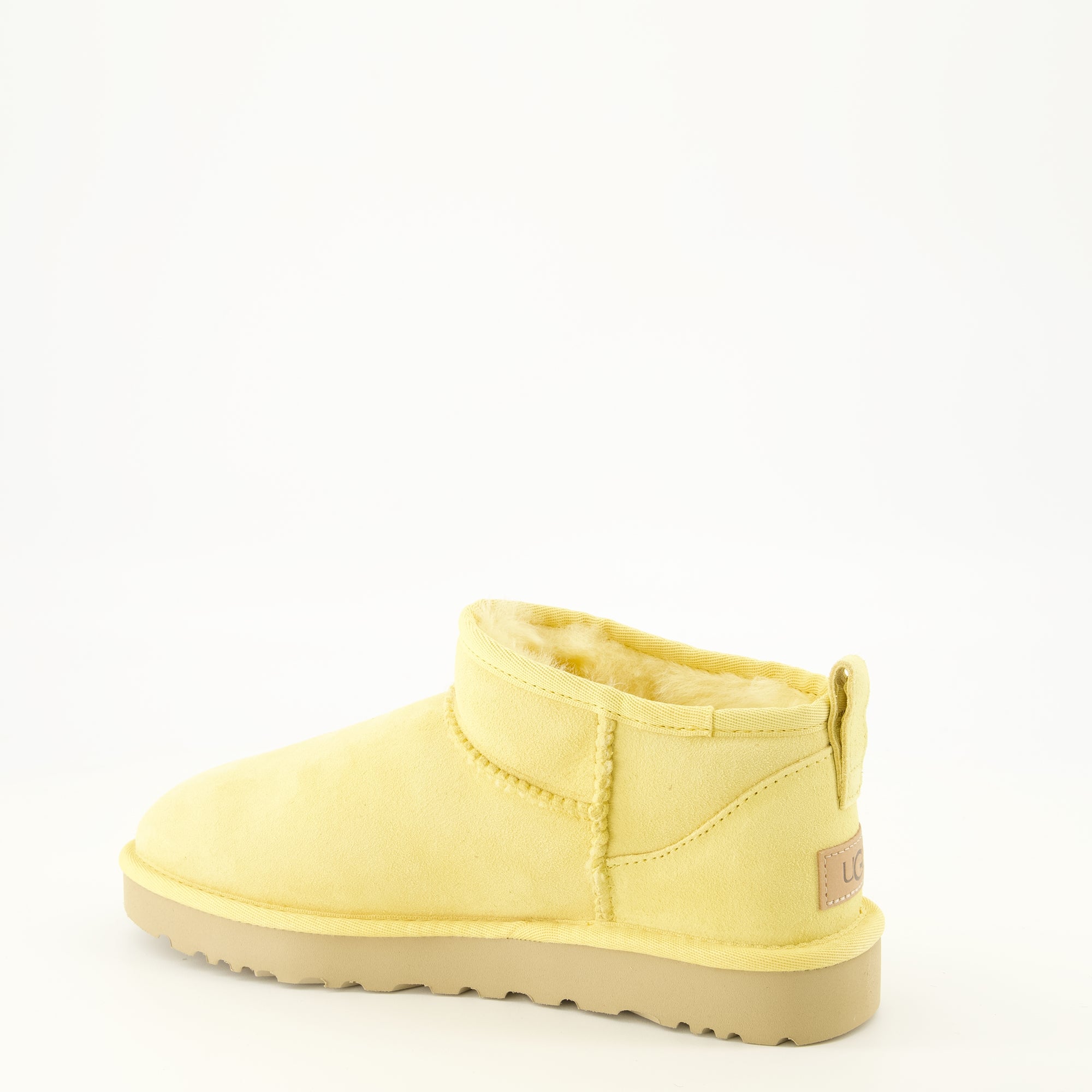 Bottines Classic Ultra Mini Yellow Boots Ugg Jaune Femme