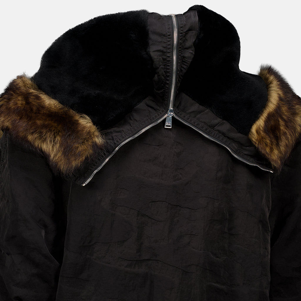 Manteaux Blouson bomber en nylon noir Fendi Noir Homme