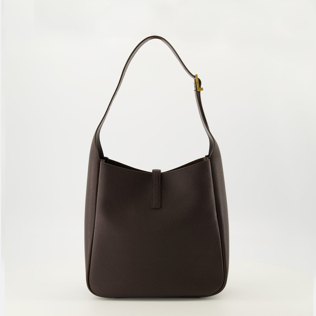 Bild des kleinen braunen Sac le 5 à 7 von Saint Laurent für Frauen - Frühjahr/Sommer 2026 - Rückansicht