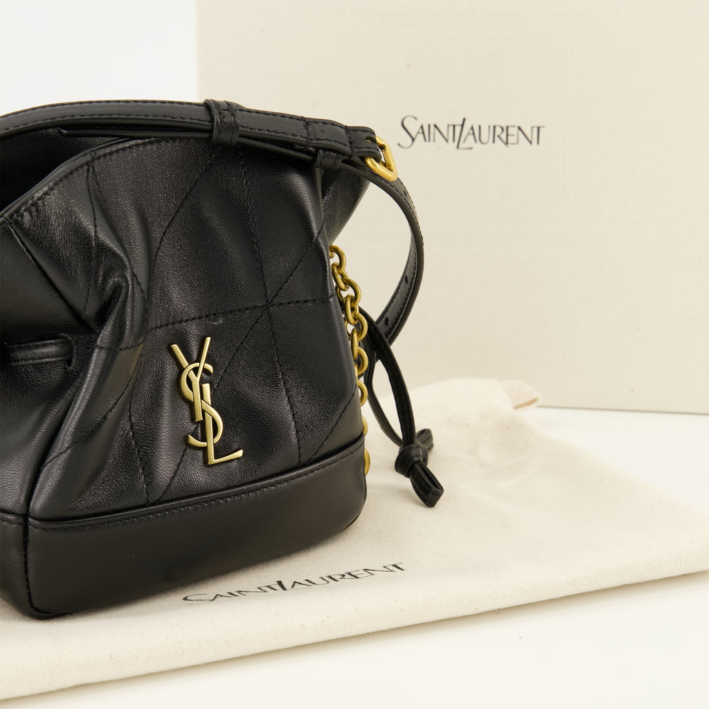 Bild der Saint Laurent Jamie Mini Schwarz Tasche für Frauen - Frühling-Sommer 2026 - Detaillierte Ansicht_2