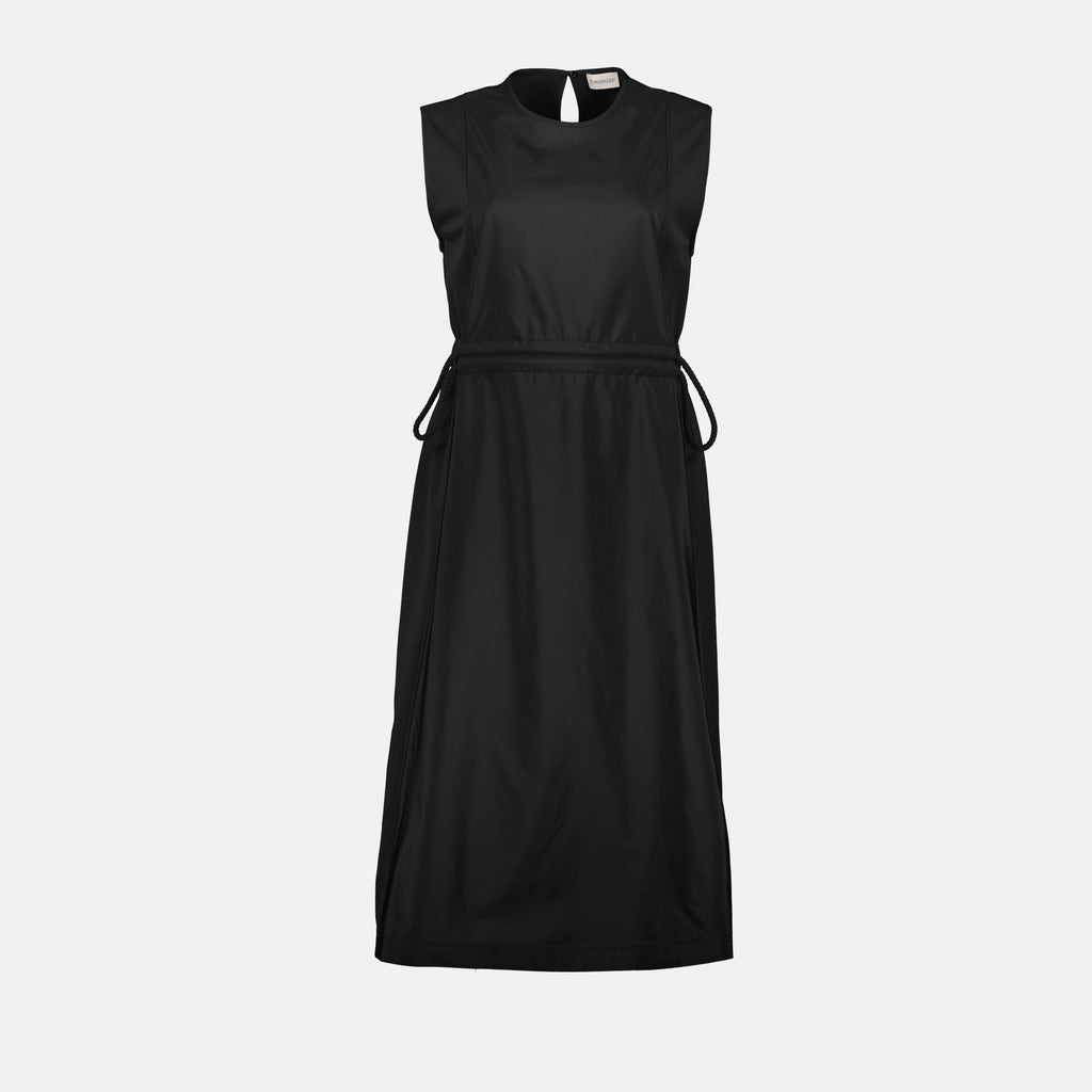 Vestidos Vestido Bi-matéria Moncler Preto Femme