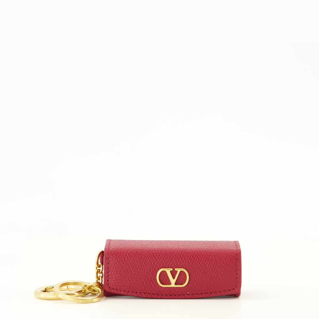 Lifestyle Breloque VLogo en cuir rouge Valentino Garavani Rouge Femme