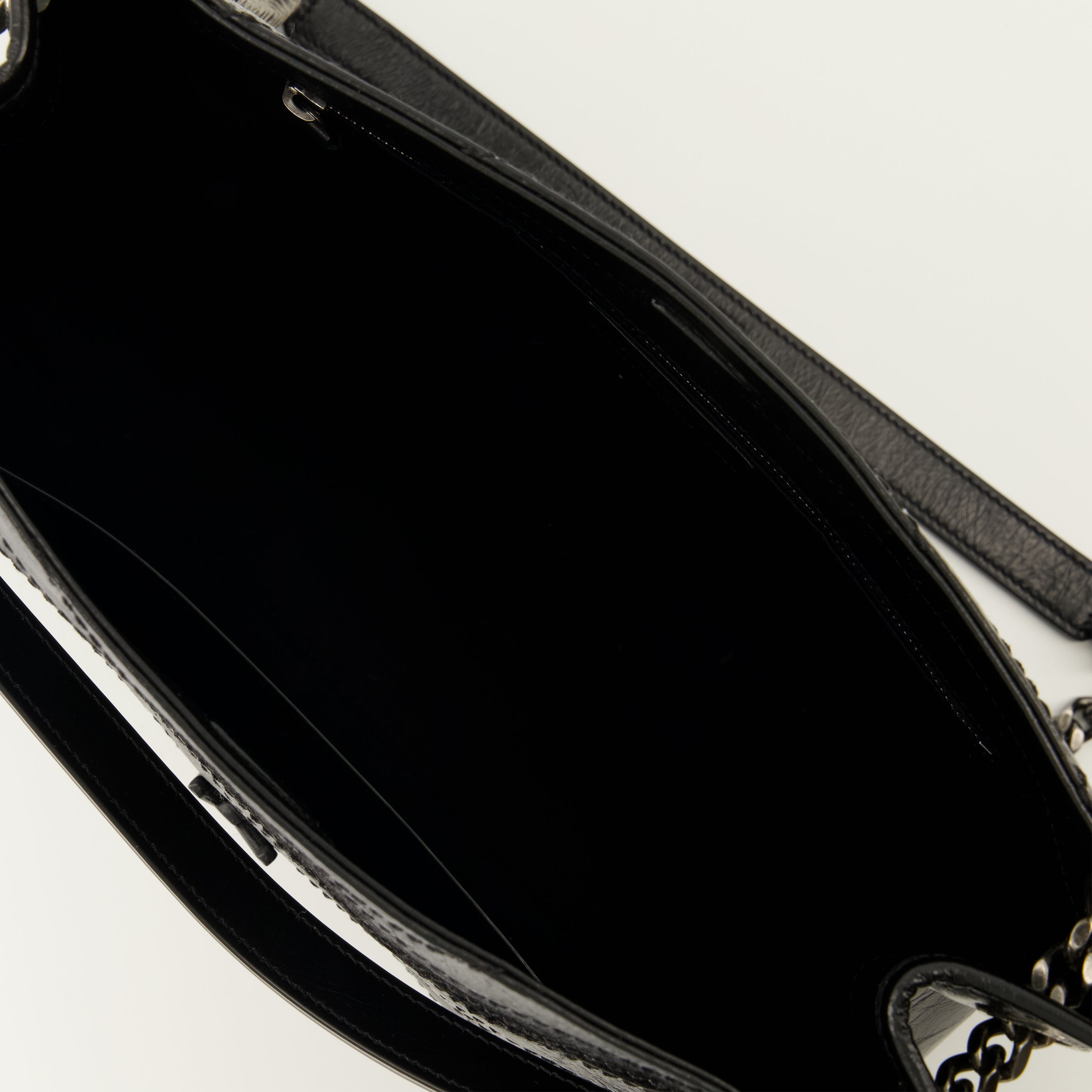 Sacs à main et épaule Niki Vintage Black Leather Shopping Bag Saint Laurent Noir Femme