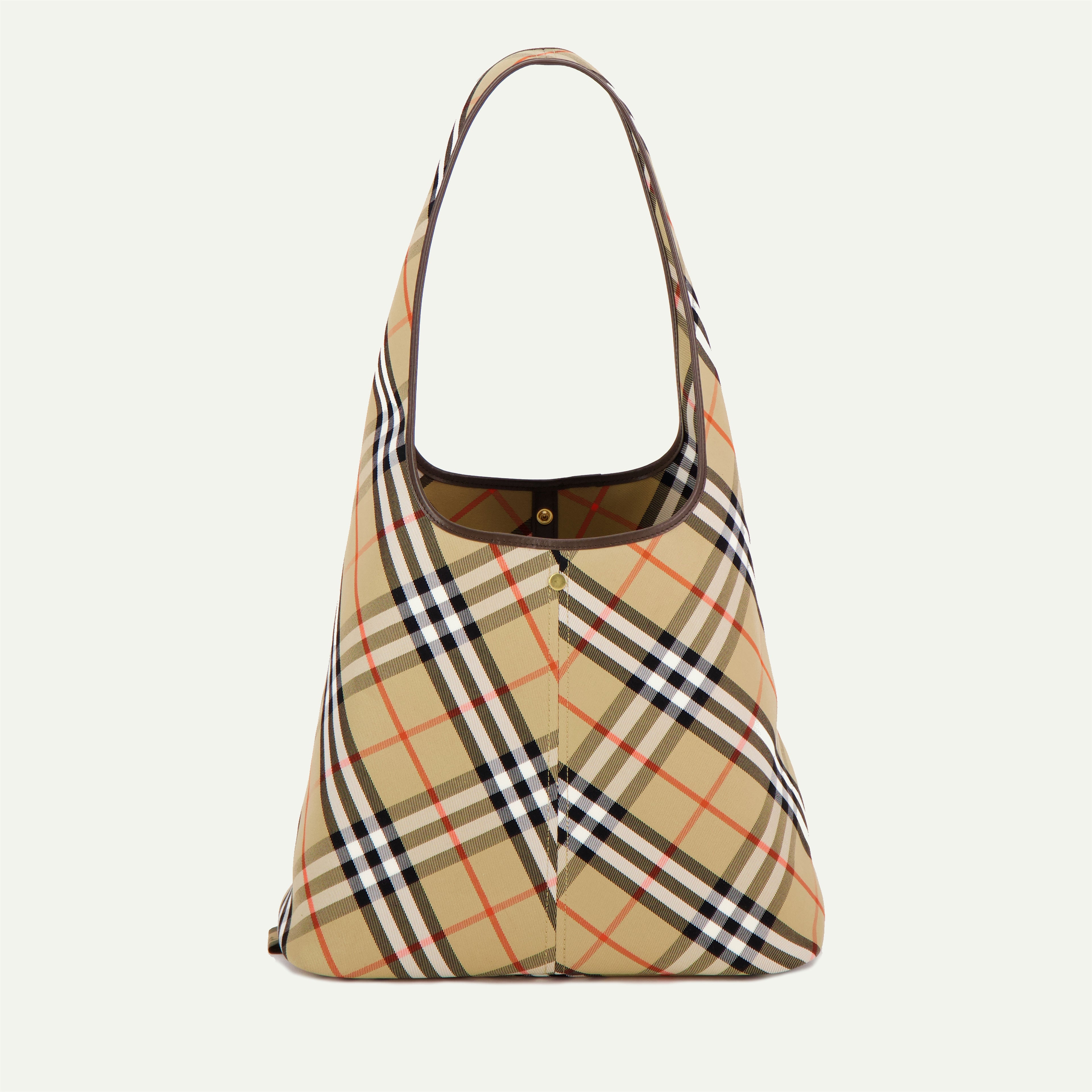 Sacs cabas Grand sac à carreaux Burberry Beige Femme