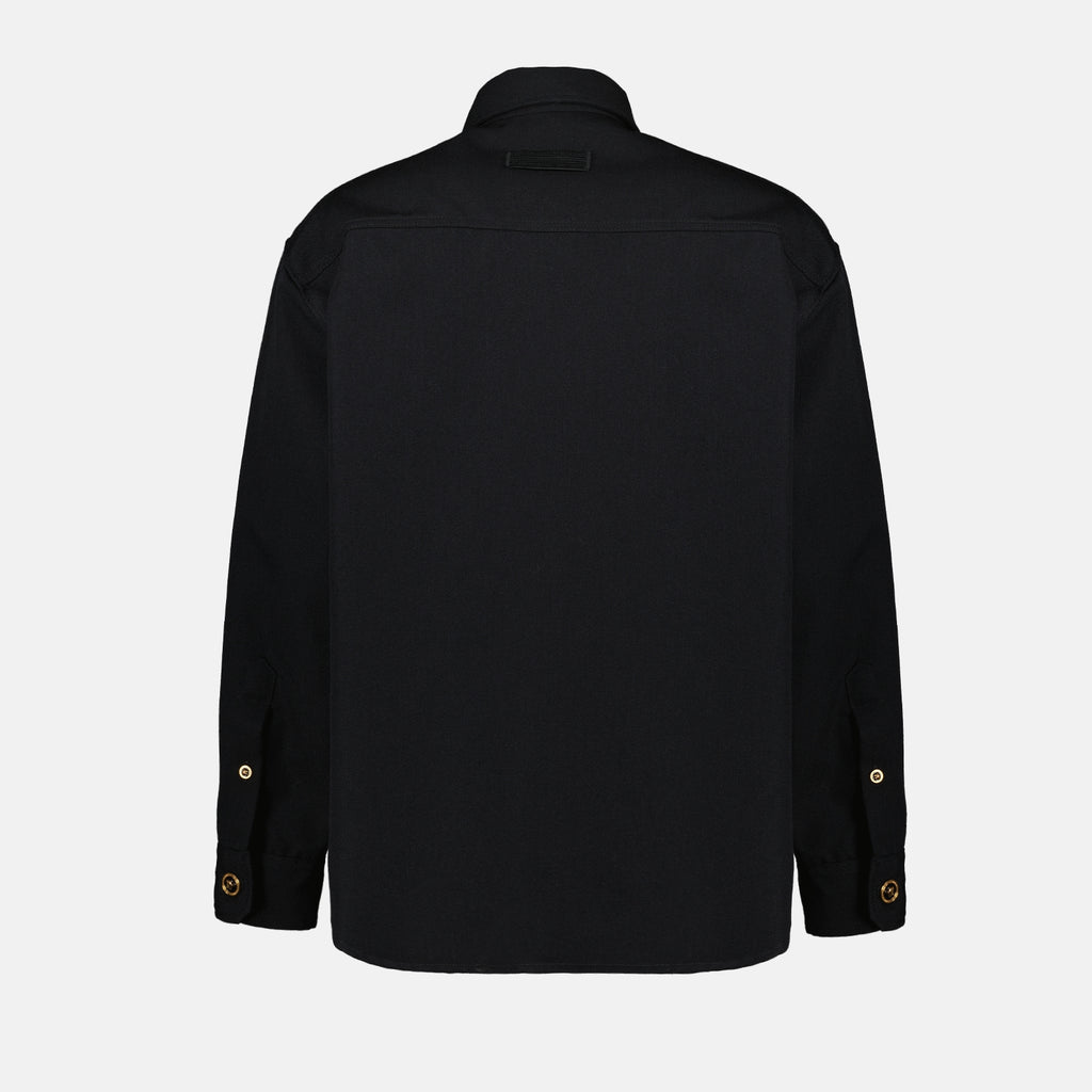 Camicie Surchemise en laine Versace Nero Homme