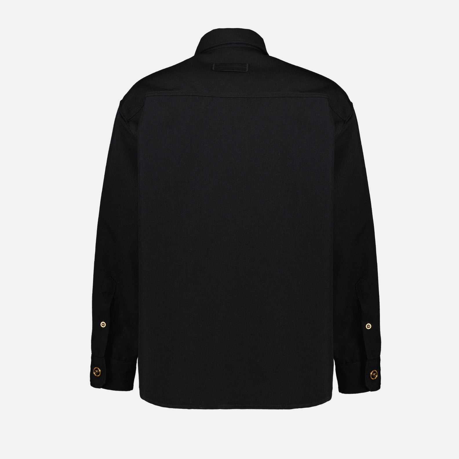 Camicie Surchemise en laine Versace Nero Homme