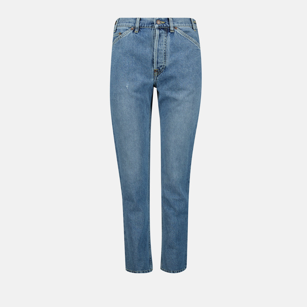 Pantalons Jean droit Moschino Bleu Femme