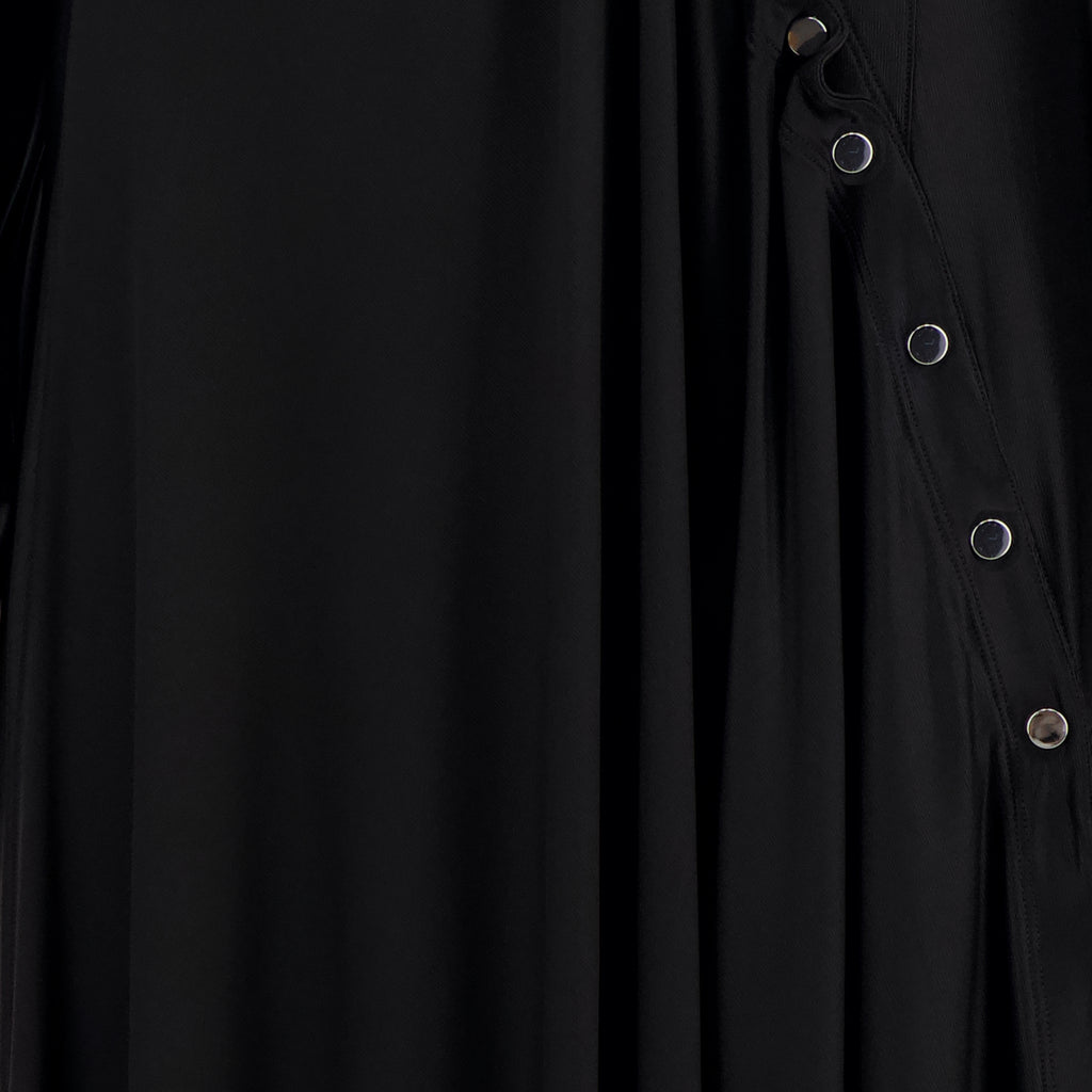 Image de l'article Robe longue drapée noir de la marque Rabanne pour Femme - Saison Automne-Hiver 2025 - Vue détaillée_1
