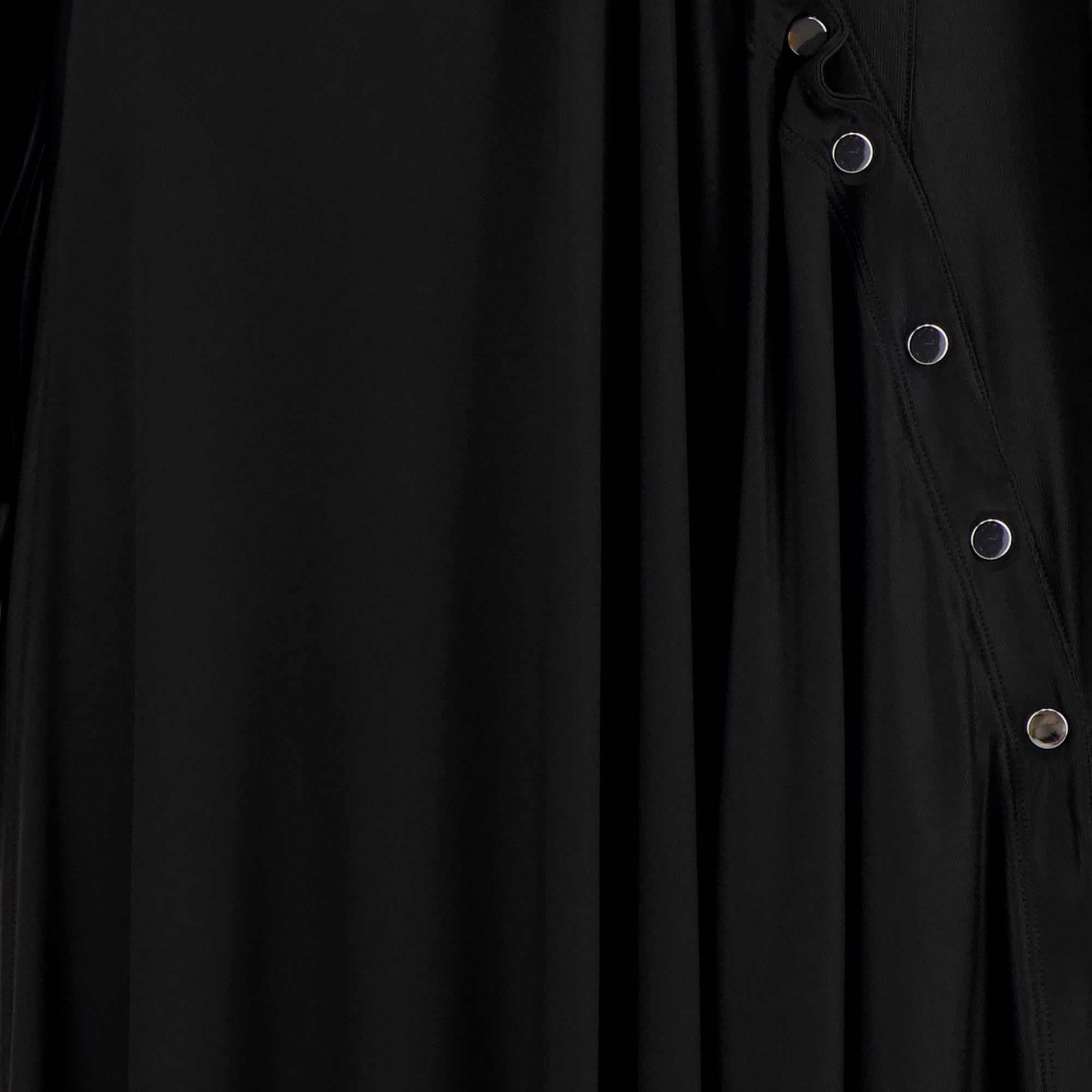 Image de l'article Robe longue drapée noir de la marque Rabanne pour Femme - Saison Automne-Hiver 2025 - Vue détaillée_1