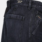 Pantalones Jeans Cargo de Mezclilla Diesel Negro Homme