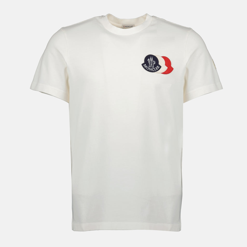 Imagen del artículo Camiseta de logo tricolor de Moncler para Hombre - Temporada Otoño-Invierno 2025 - Vista Frontal