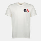 Image de l'article T-shirt à logo tricolore de la marque Moncler pour Homme - Saison Automne-Hiver 2025 - Vue de Face