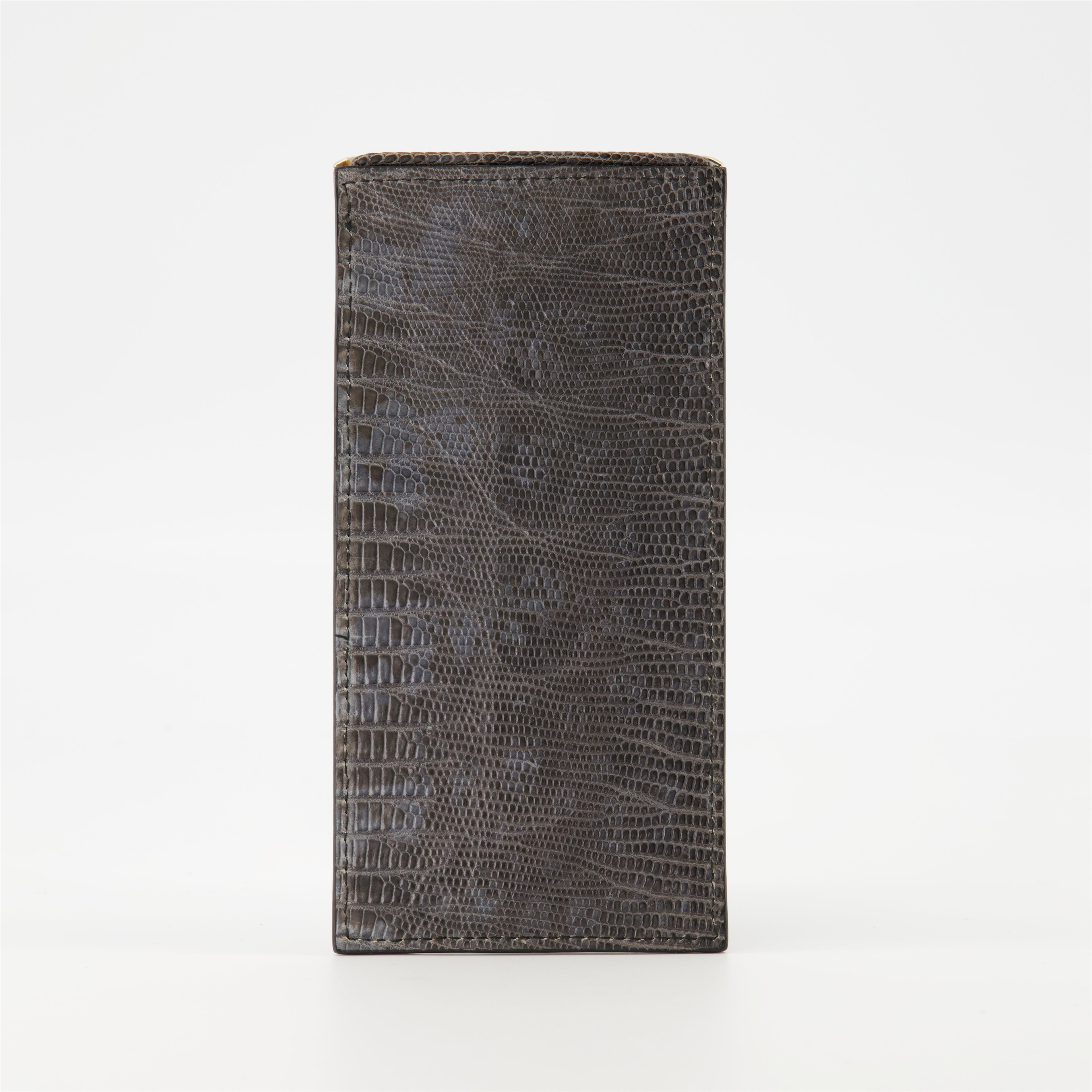 Small leather goods Crocodile-effect leather cardholder Prada Gray Homme