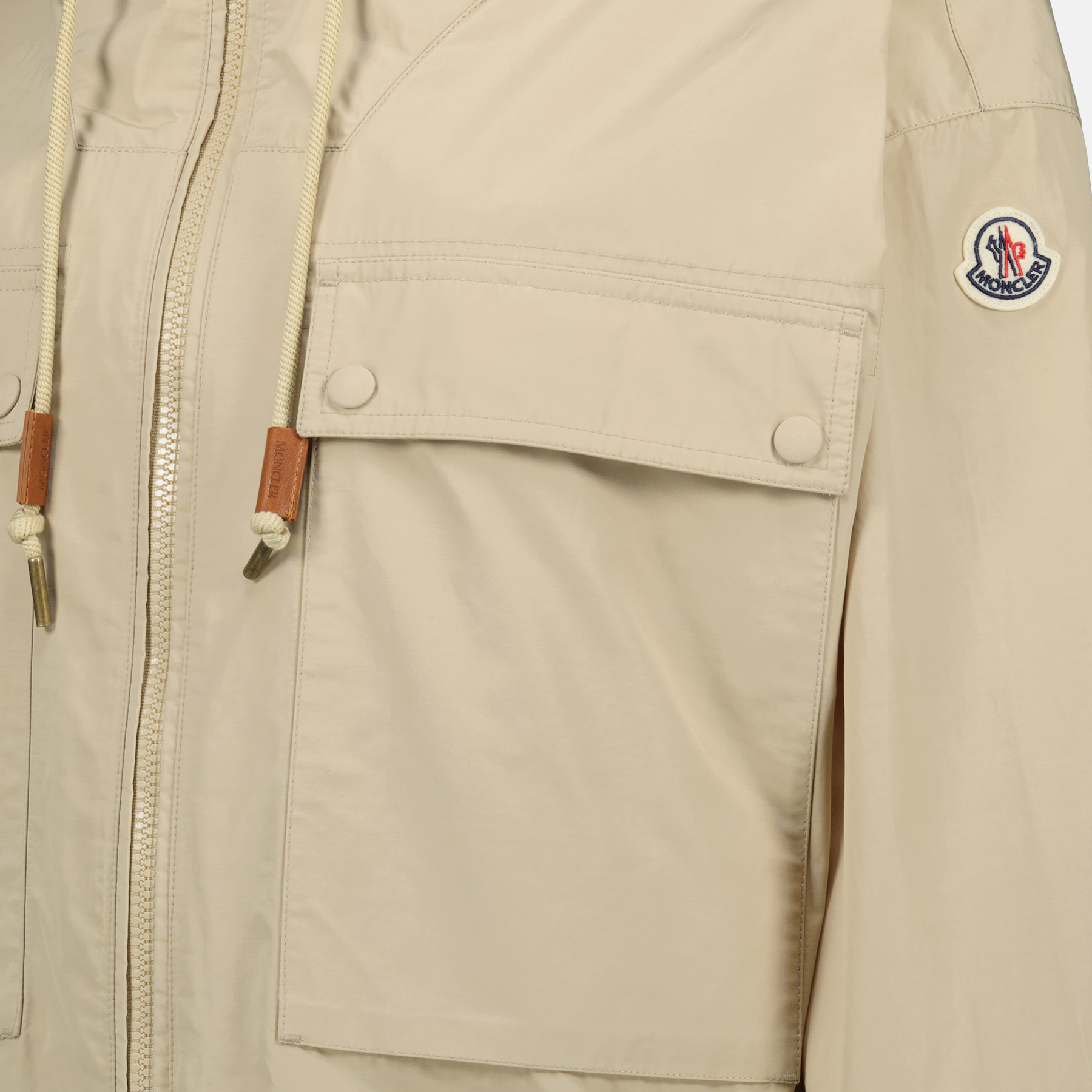 Coats Parka Sauvan Moncler Beige Femme