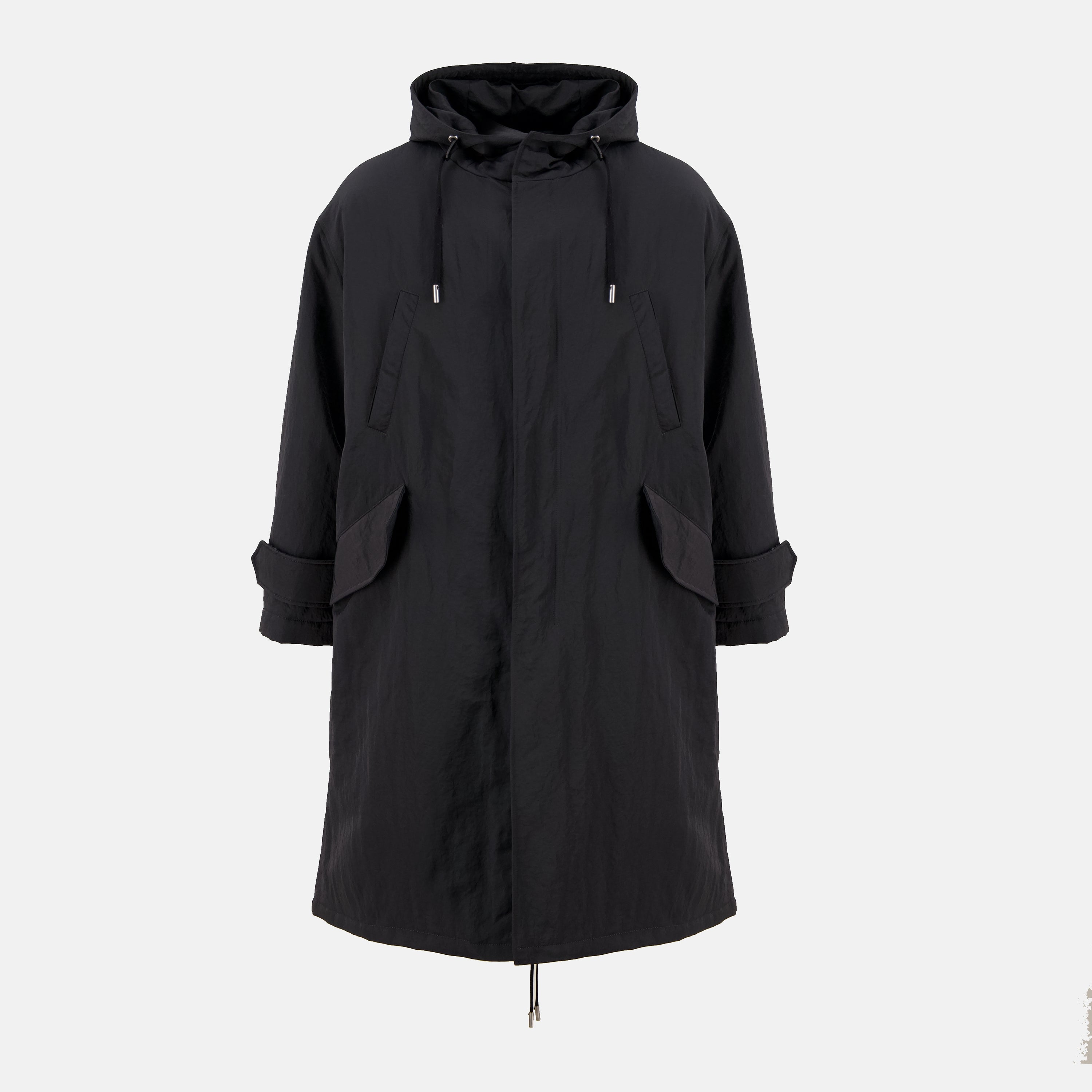 Imagem da parka longa da marca Ami PARIS para Homem - Temporada Outono-Inverno 2025 - Vista Frontal