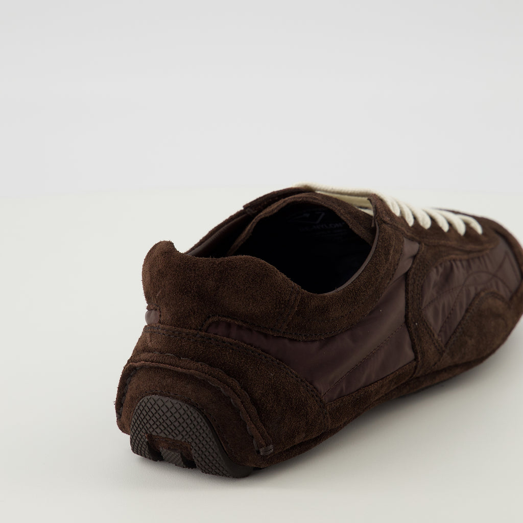 Image de l'article Baskets Montecarlo marron de la marque Prada pour Femme - Saison Printemps-Été 2026 - Vue arrière