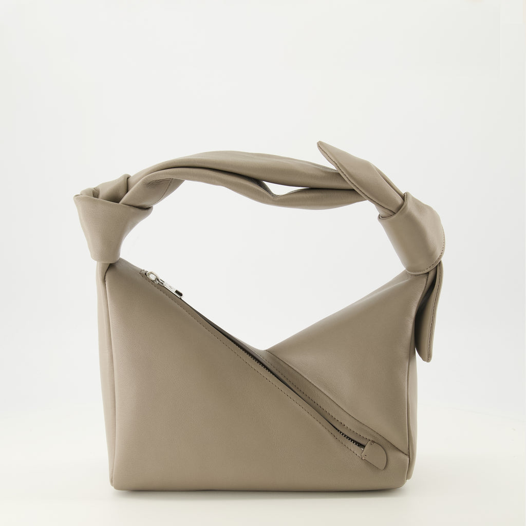 Image de l'article Sac en cuir gris de la marque Patou pour Femme - Saison Printemps-Été 2026 - Vue de Dos