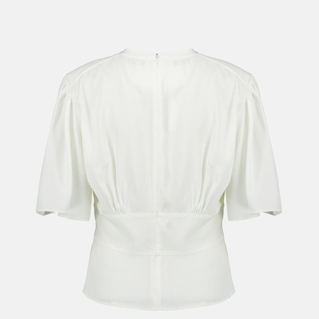 Tops Weißes Rüschenshirt Rabanne Blanc Femme