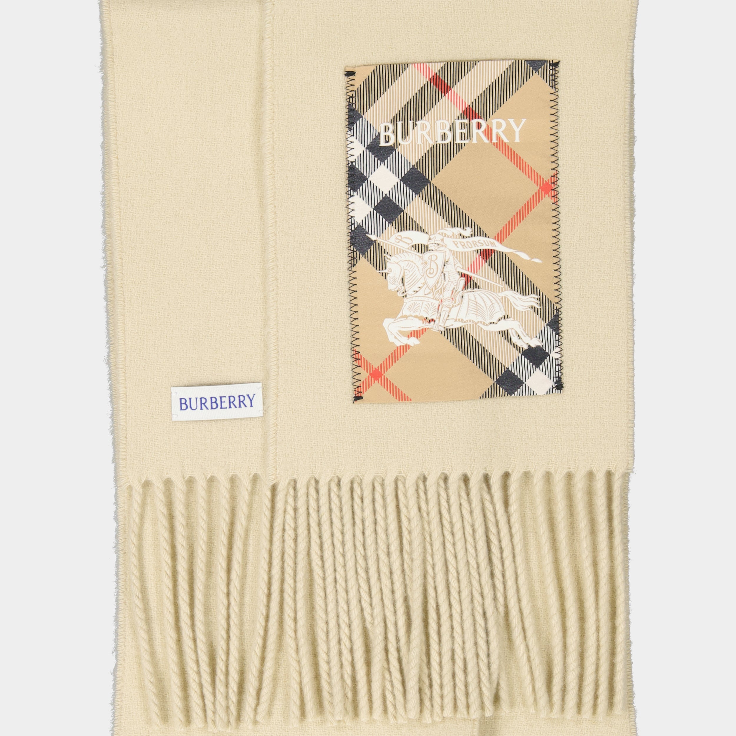 Écharpes, foulards et gants Écharpe en cachemire Cavalier Burberry Beige Unisexe