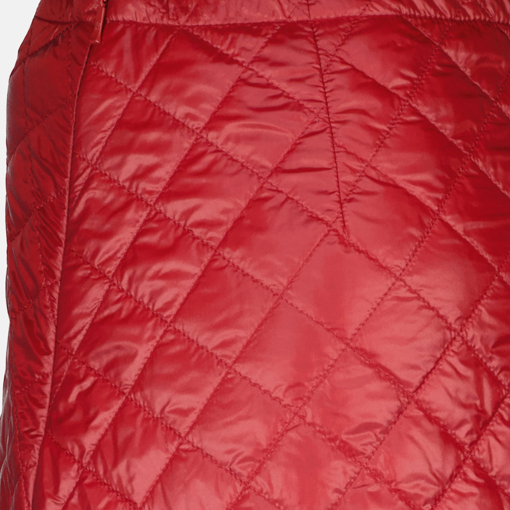 Jupes キルティングミニスカート Moncler Rouge Femme