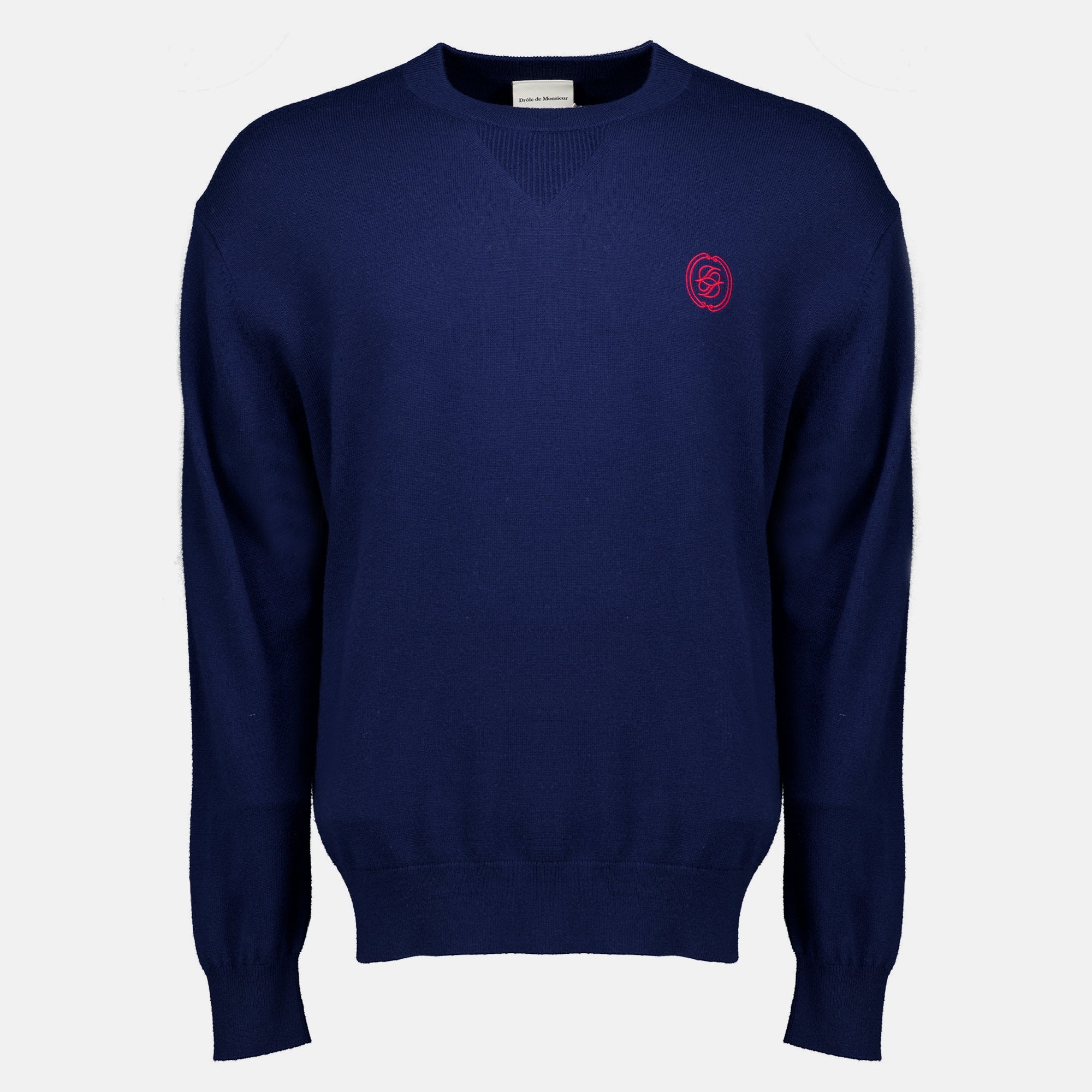 Sweatshirts D Miror 울 스웨터 네이비 블루 Drole De Monsieur Bleu foncé Homme