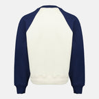 Image de l'article Sweatshirt AMI de coeur tissé bleu et blanc de la marque Ami PARIS pour Unisex - Saison Printemps-Été 2026 - Vue de Dos