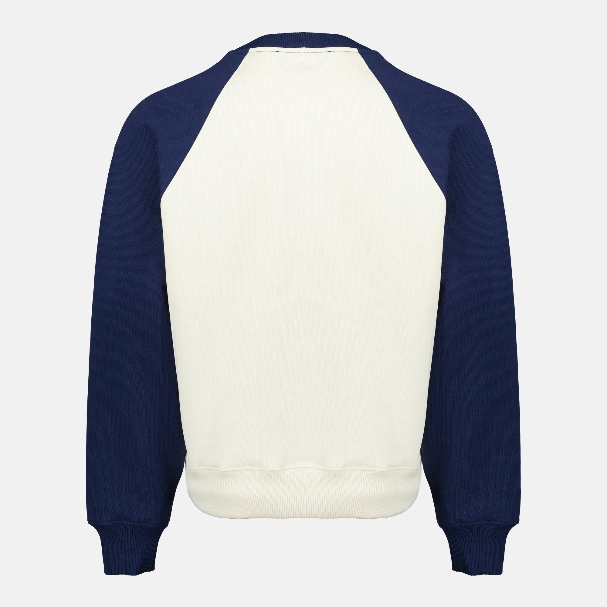 Image de l'article Sweatshirt AMI de coeur tissé bleu et blanc de la marque Ami PARIS pour Unisex - Saison Printemps-Été 2026 - Vue de Dos