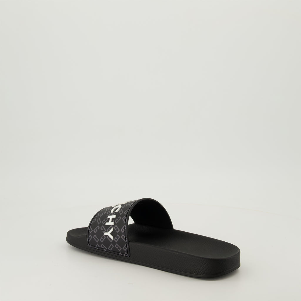 Zapatos abiertos Sandalias de goma tipo slide Givenchy Negro Homme