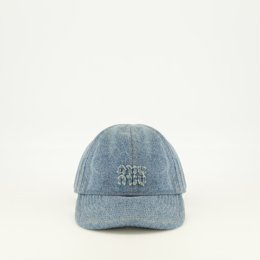 Chapeaux, casquettes et bonnets Casquette en denim Miu Miu Bleu Femme