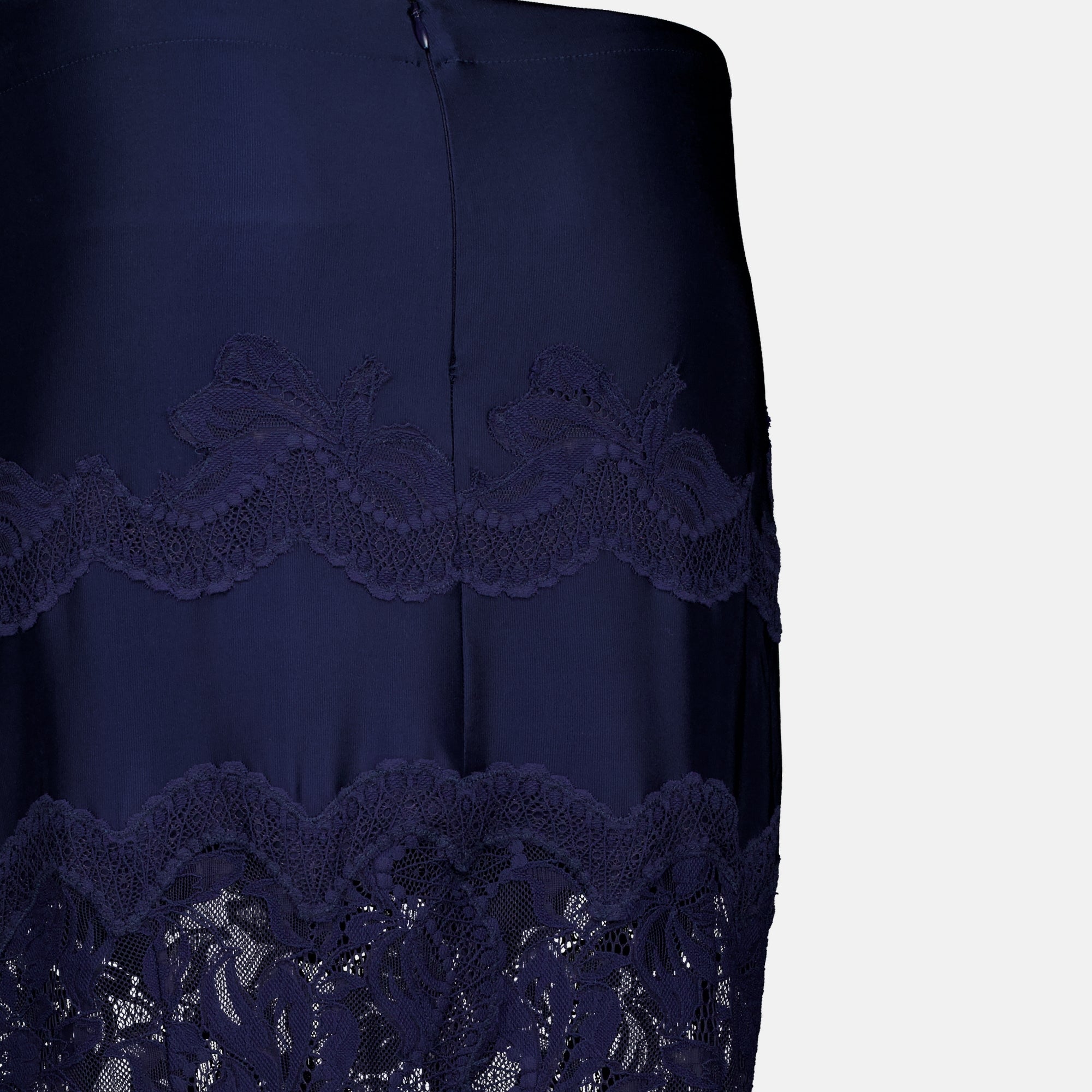 Jupes Jupe midi en dentelle bleu marine Rabanne Bleu foncé Femme