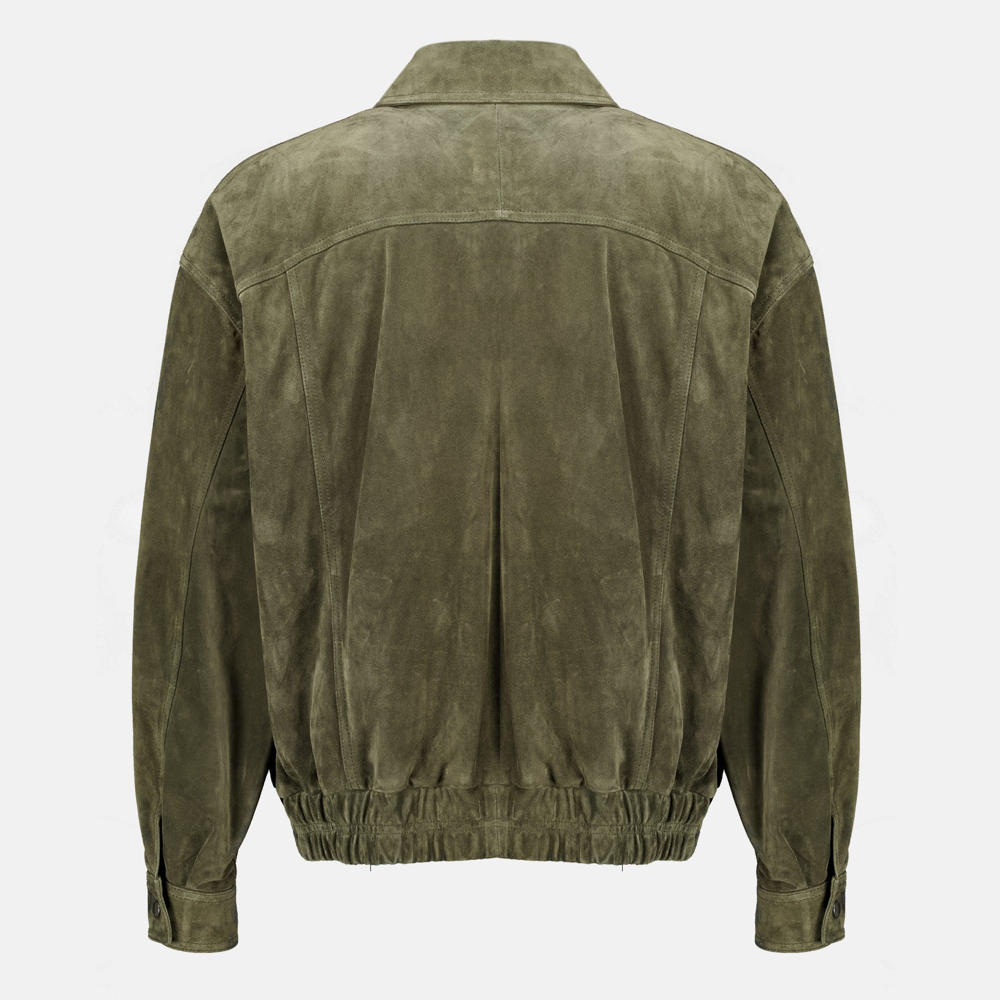 Vestes Kaki Leather Suede Bomber Saint Laurent Kaki Homme