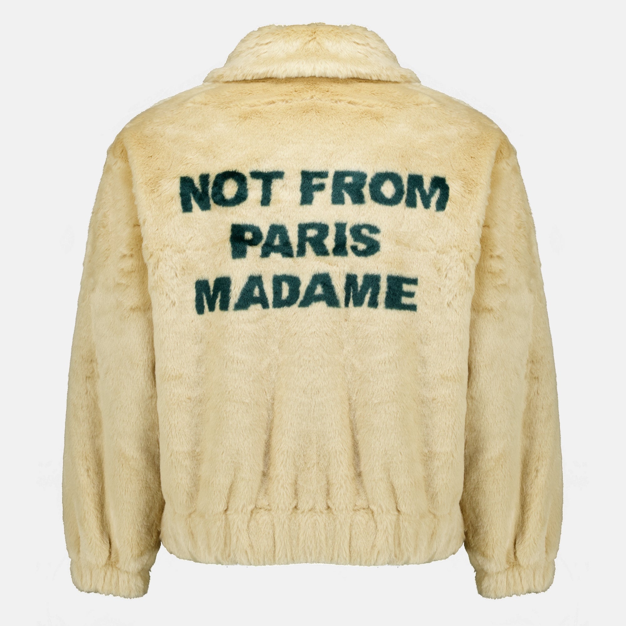 Vestes Faux-Fur-Jacke Slogan Drole De Monsieur Beige Homme