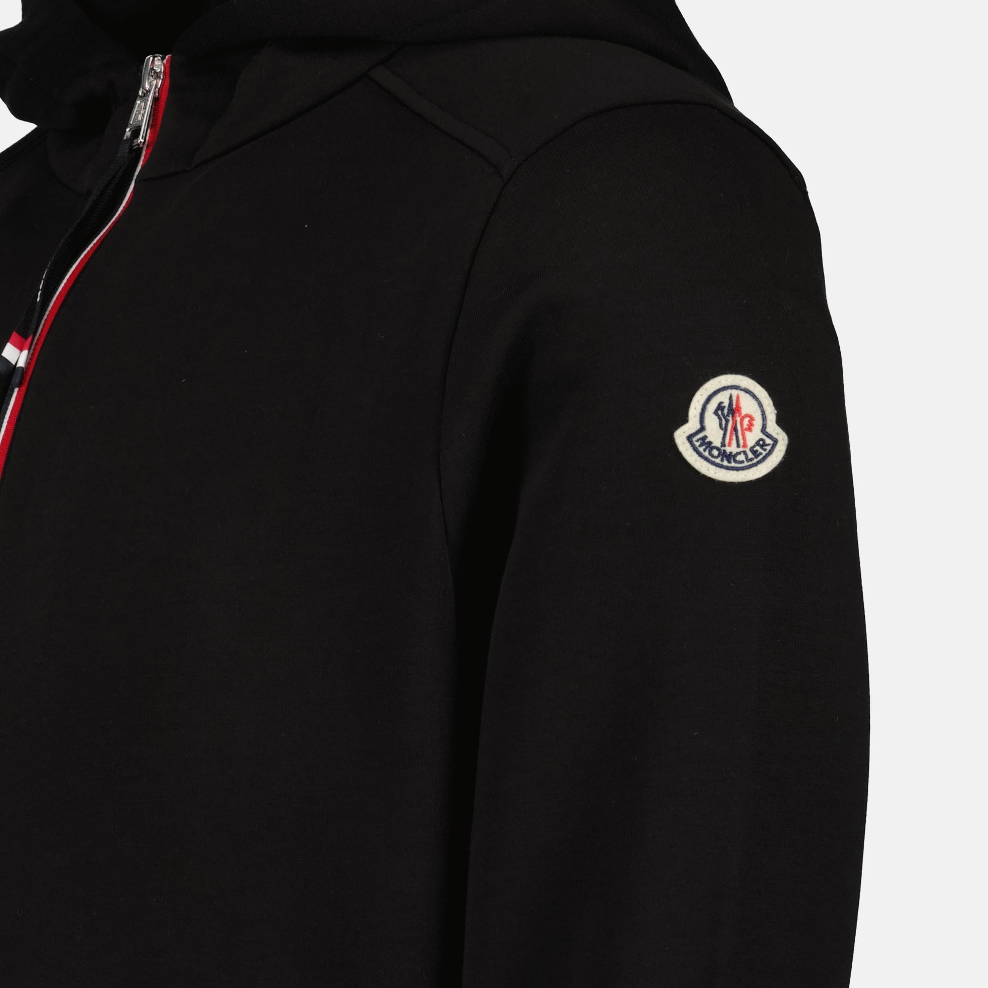 Sweatshirts Sweat à capuche zippé Moncler Noir Homme