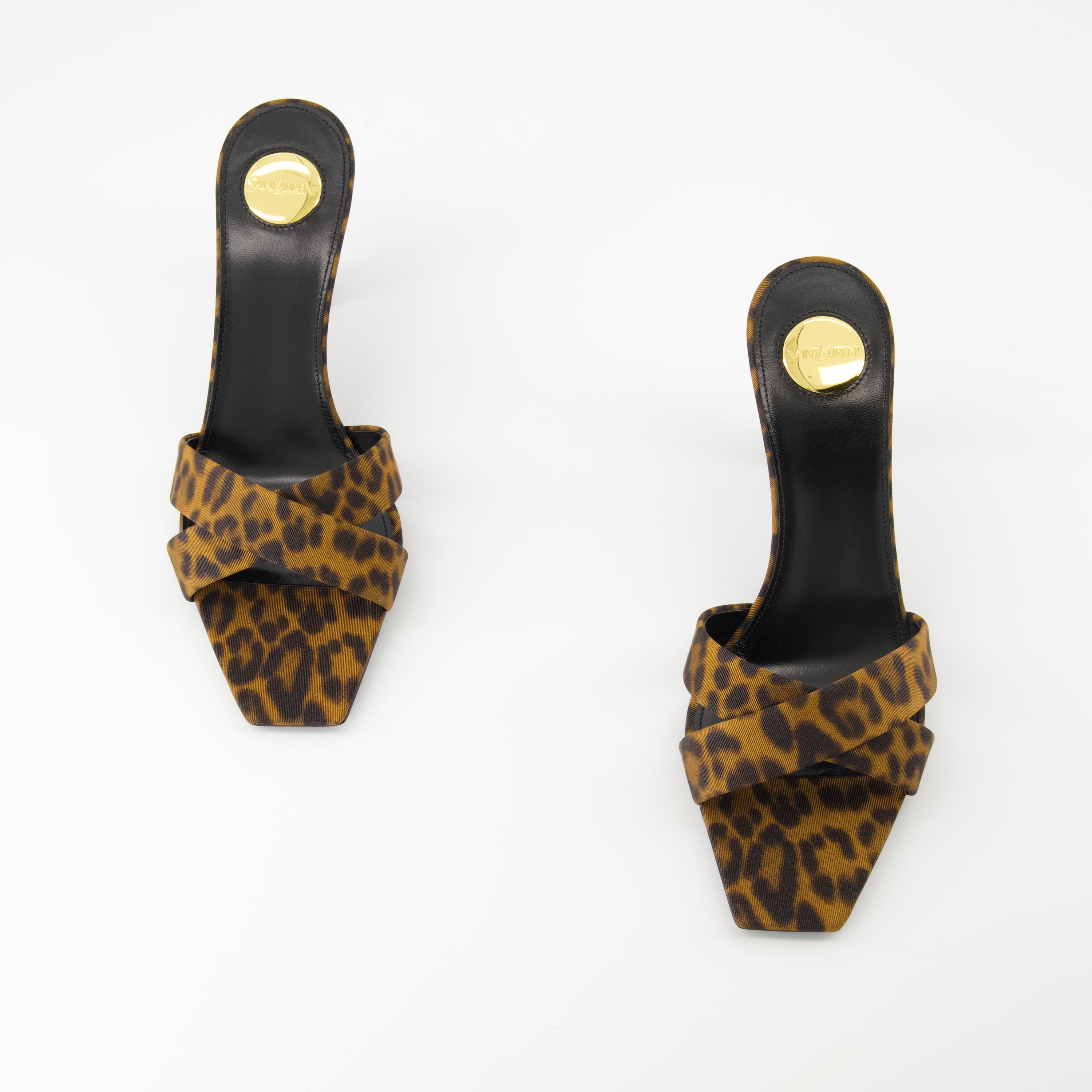 Chaussures ouvertes Sandales à talons Jill Saint Laurent Marron Femme