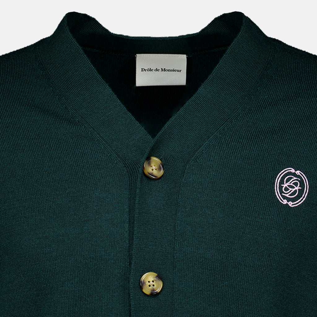 Maille 다크 그린 D 미러 가디건 Drole De Monsieur Vert Homme