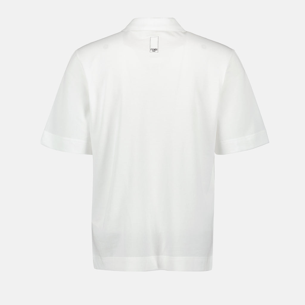 Polos Polo Bordado Fendi Blanco Homme
