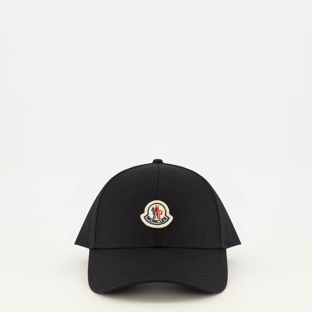 Chapeaux, casquettes et bonnets Schwarze Baumwollmütze Moncler Noir Homme