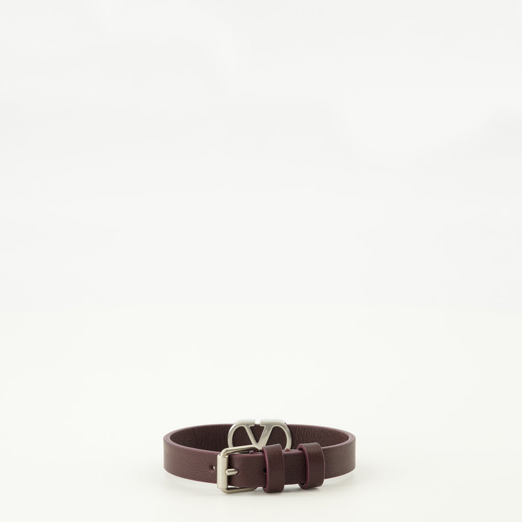 Image de l'article Bracelet VLogo aubergine de la marque Valentino Garavani pour Homme - Saison Printemps-Été 2026 - Vue de Dos