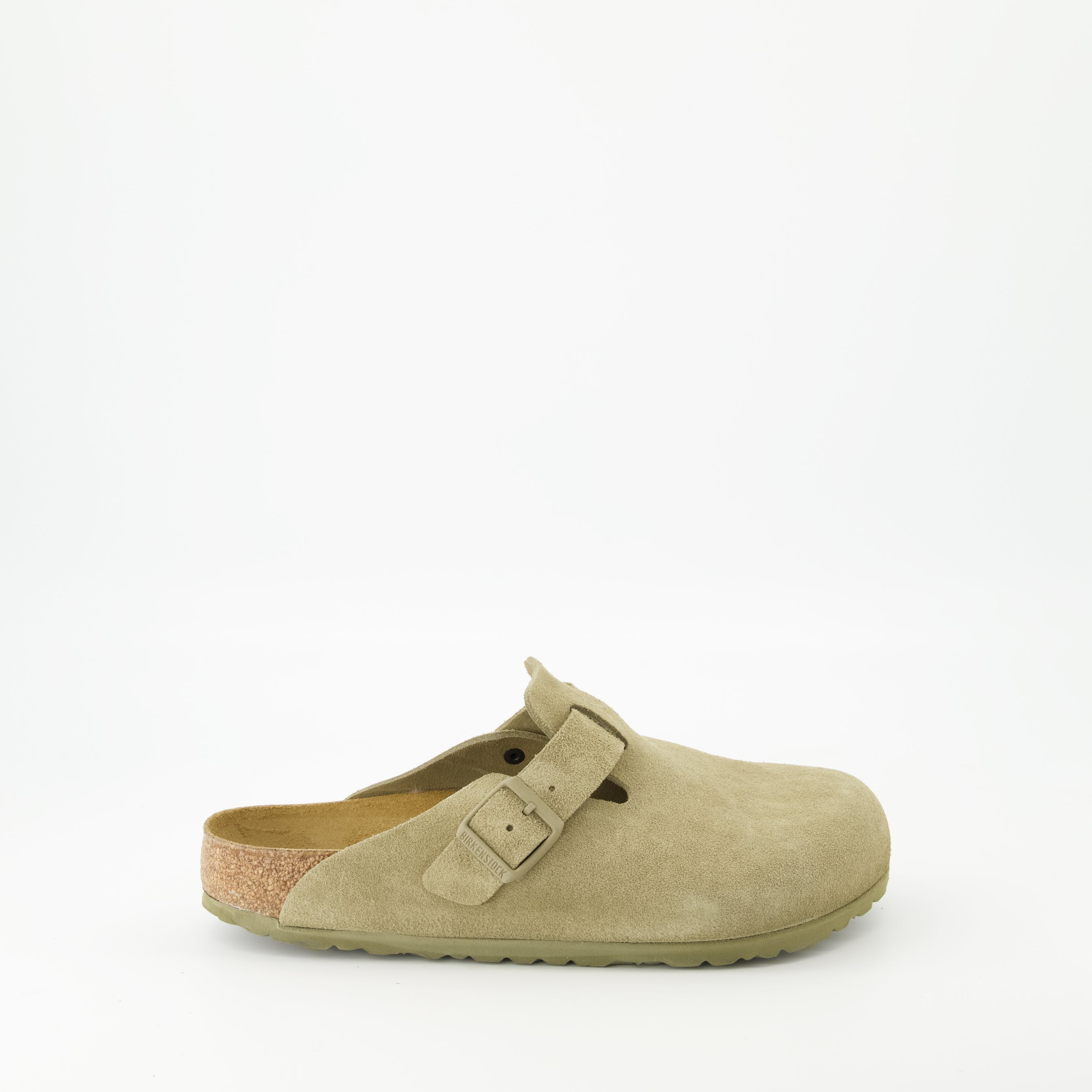Chaussures ouvertes Mules Boston Birkenstock Kaki Homme
