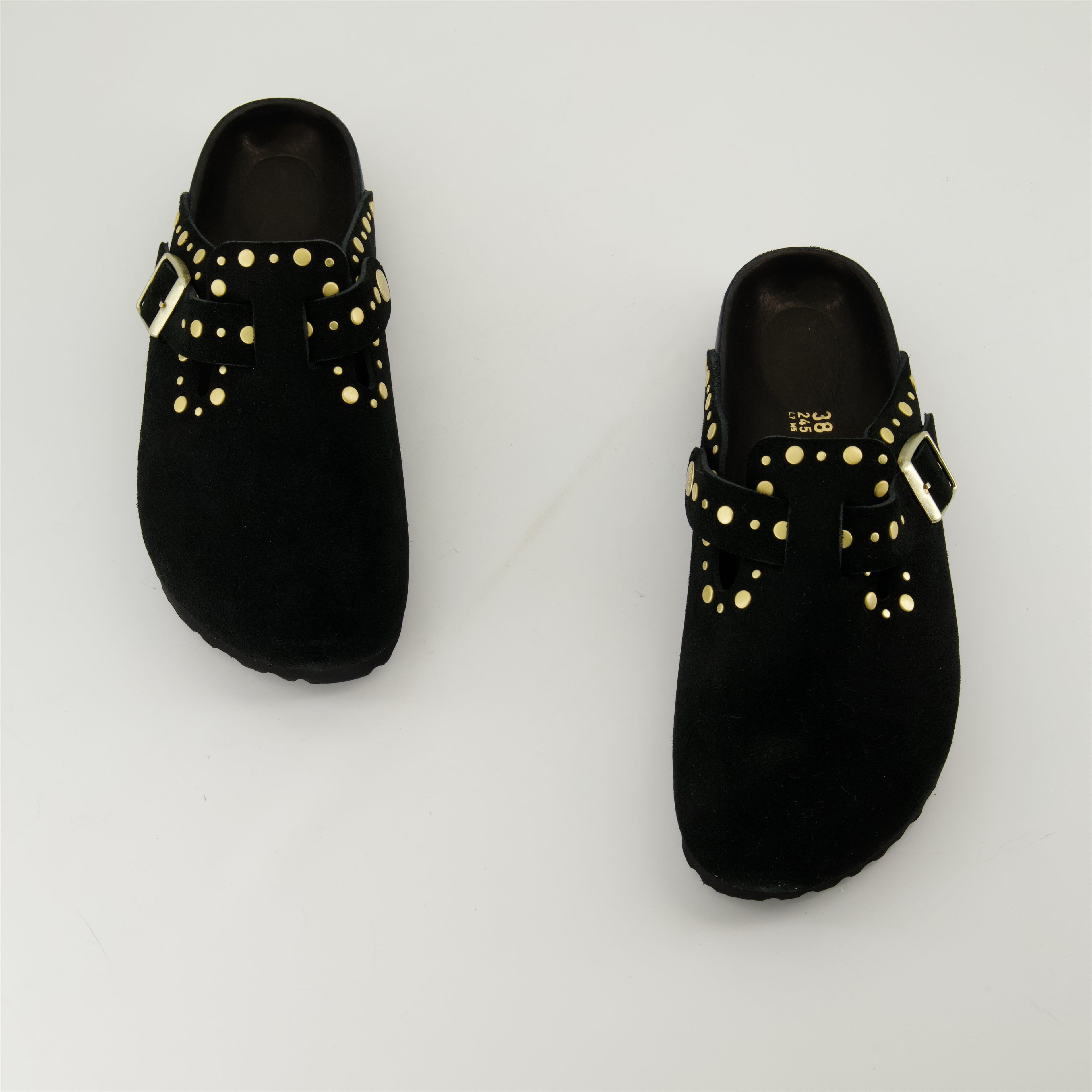 Chaussures ouvertes Mules Boston Birkenstock Noir Femme