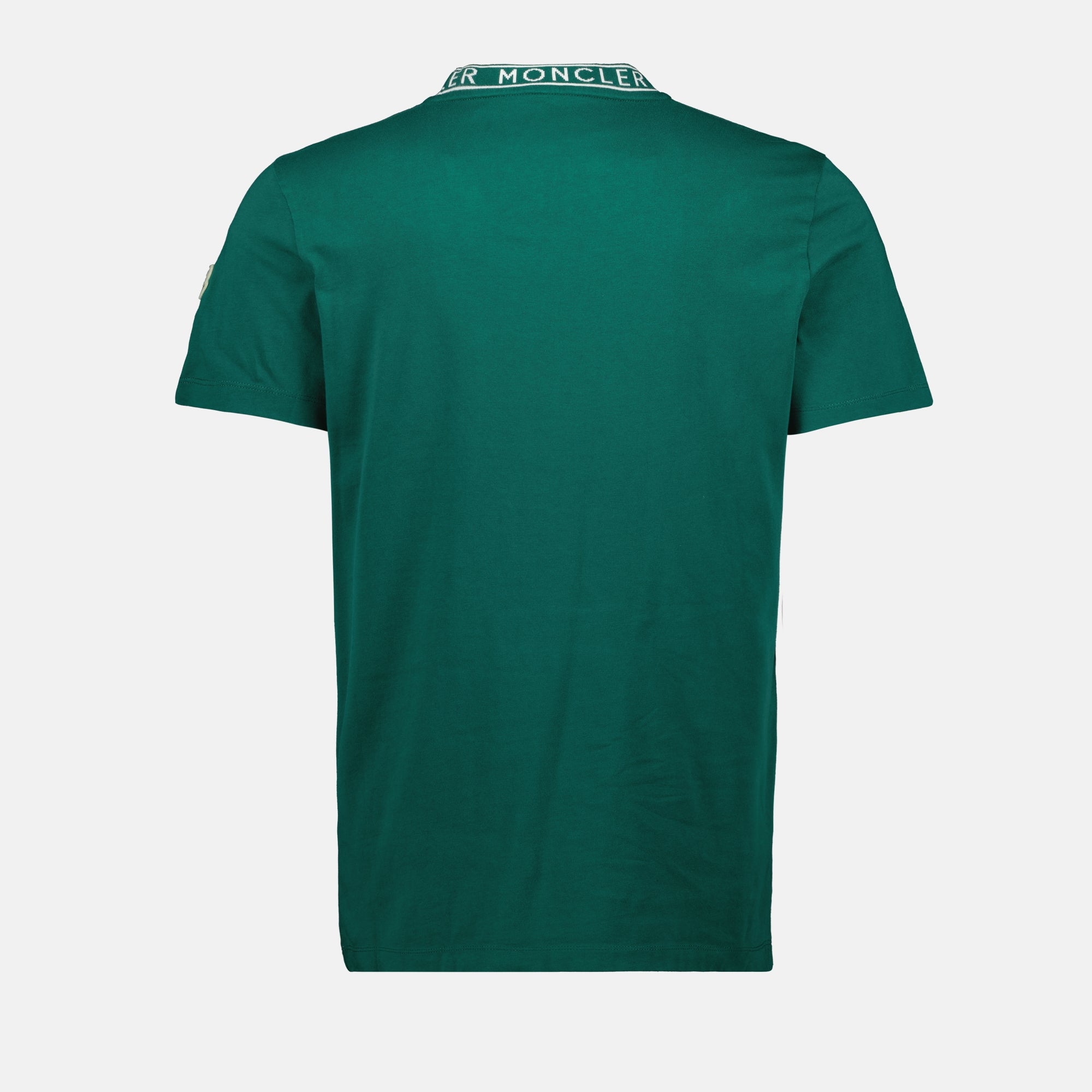T-shirts T-shirt à finitions logo Moncler Vert Homme