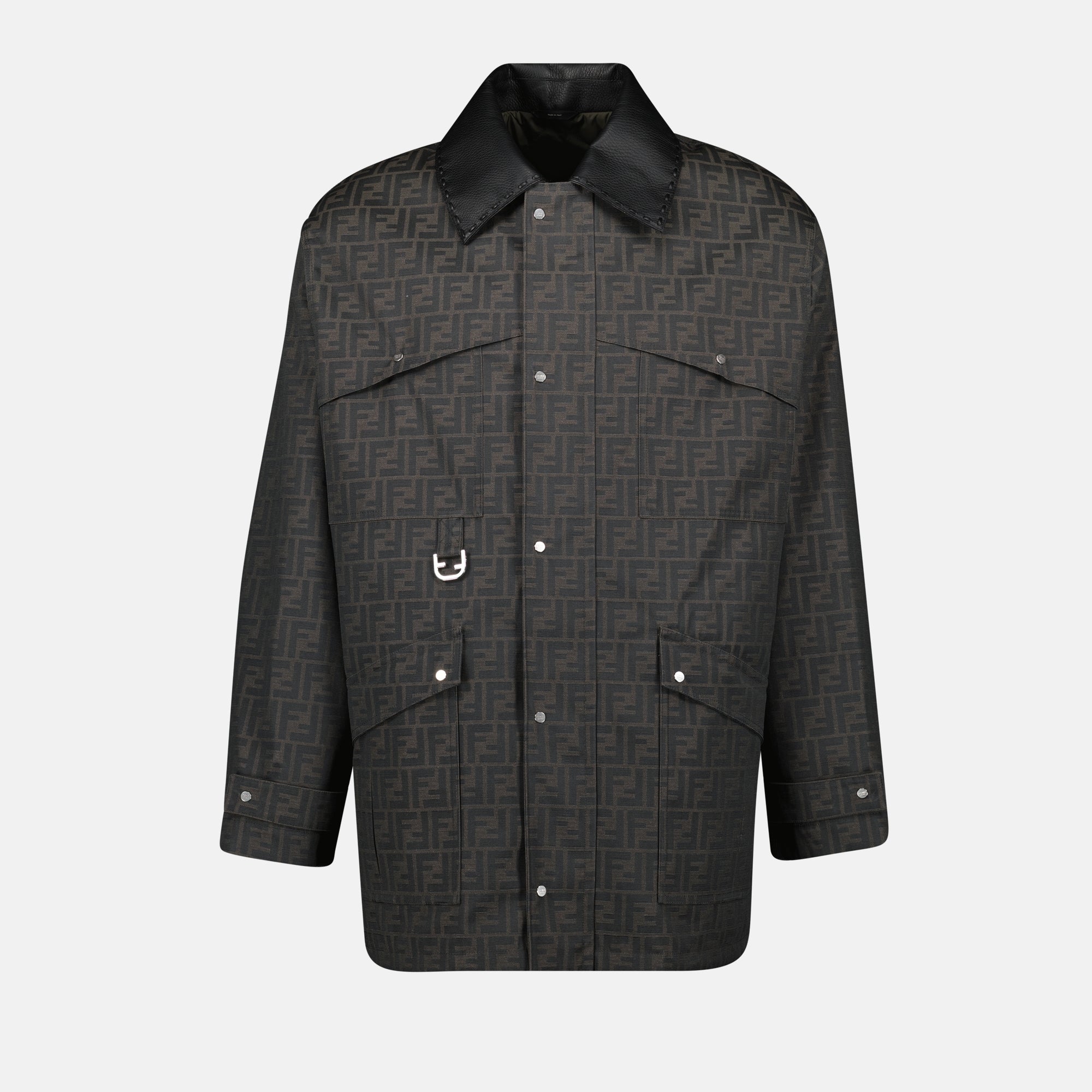 Casacos Casaco FF Imprimido Fendi Marrom Homme