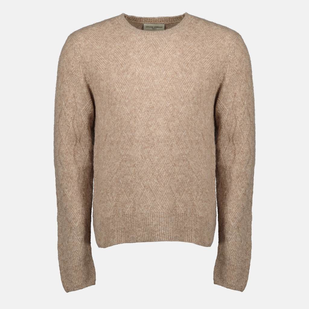 Imagem do pull Marco da Officine Générale para Homem - Outono-Inverno 2025 - Vista Frontal