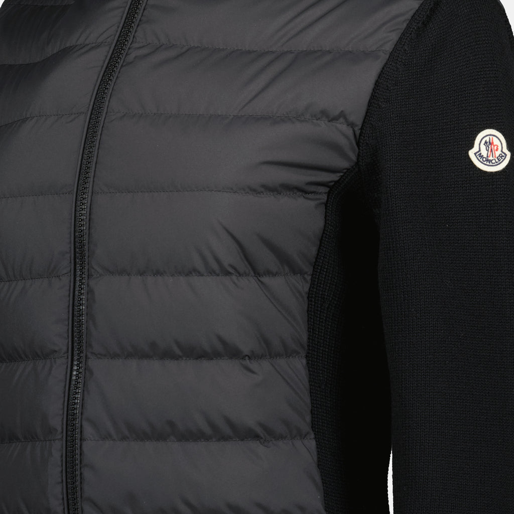 Image de l'article Cardigan bi-matière de la marque Moncler pour Femme - Saison Automne-Hiver 2025 - Vue détaillée_3