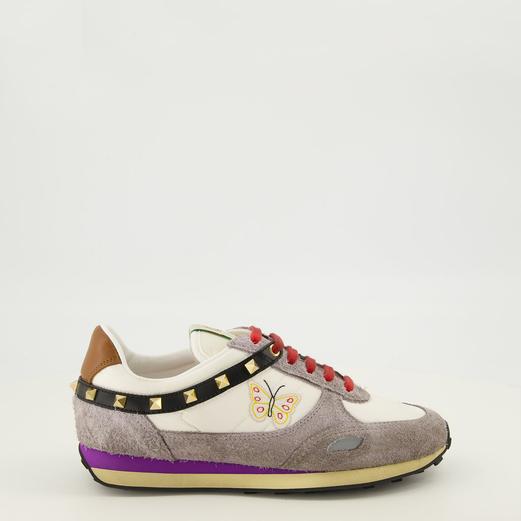 Baskets Baskets Stud up Butterfly grise Valentino Garavani Gris Femme