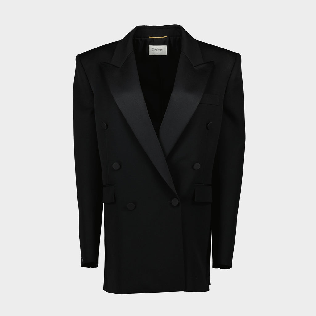 Vestes Veste blazer Saint Laurent Noir Femme